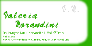 valeria morandini business card